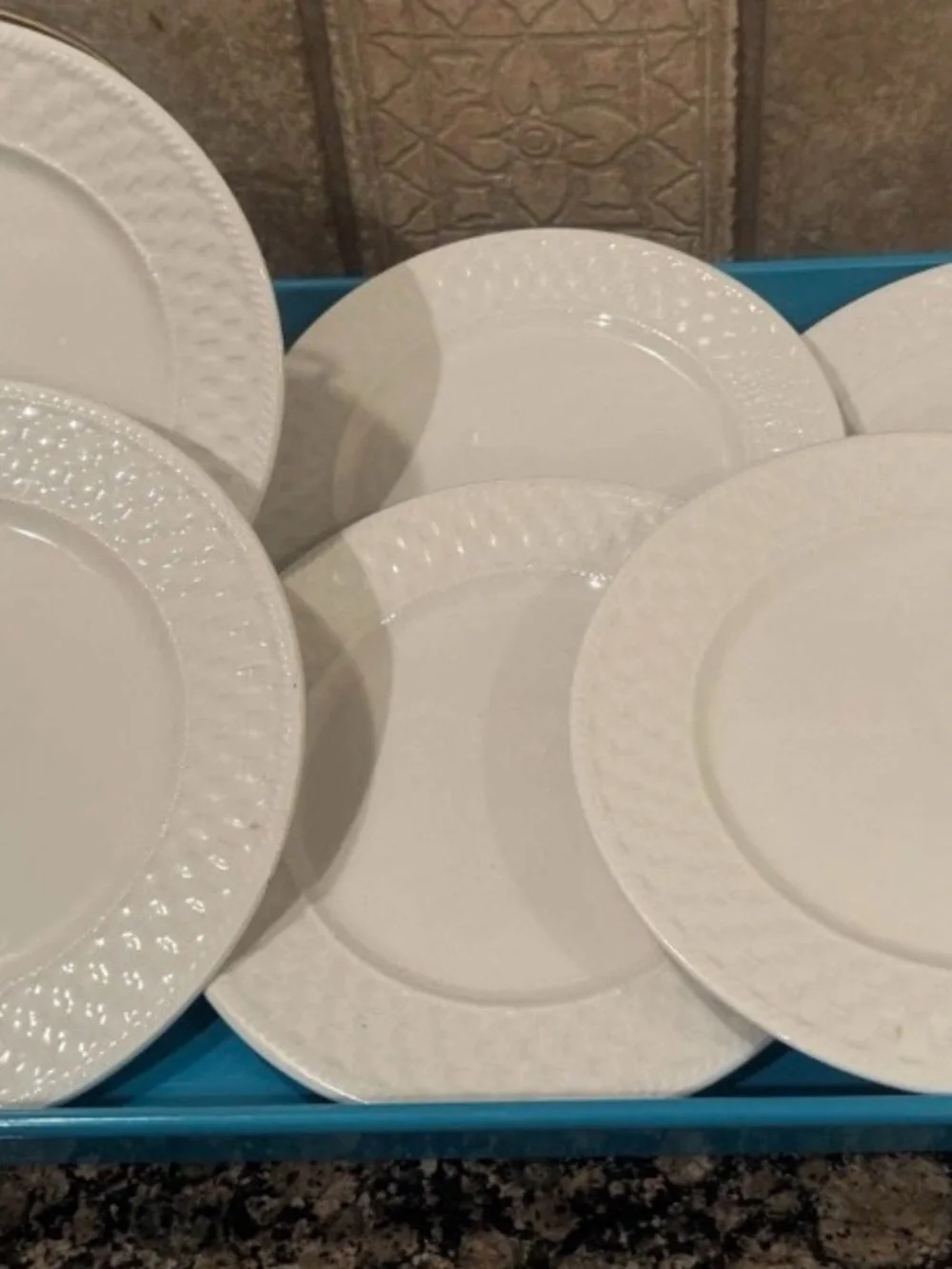 6Pfaltzgraff  Traditions Weave Salad Plate 7 3/4